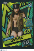 Cameron Grimes 2021 Topps Chrome Slam Attax Black Refractor SSP1/10 WWE