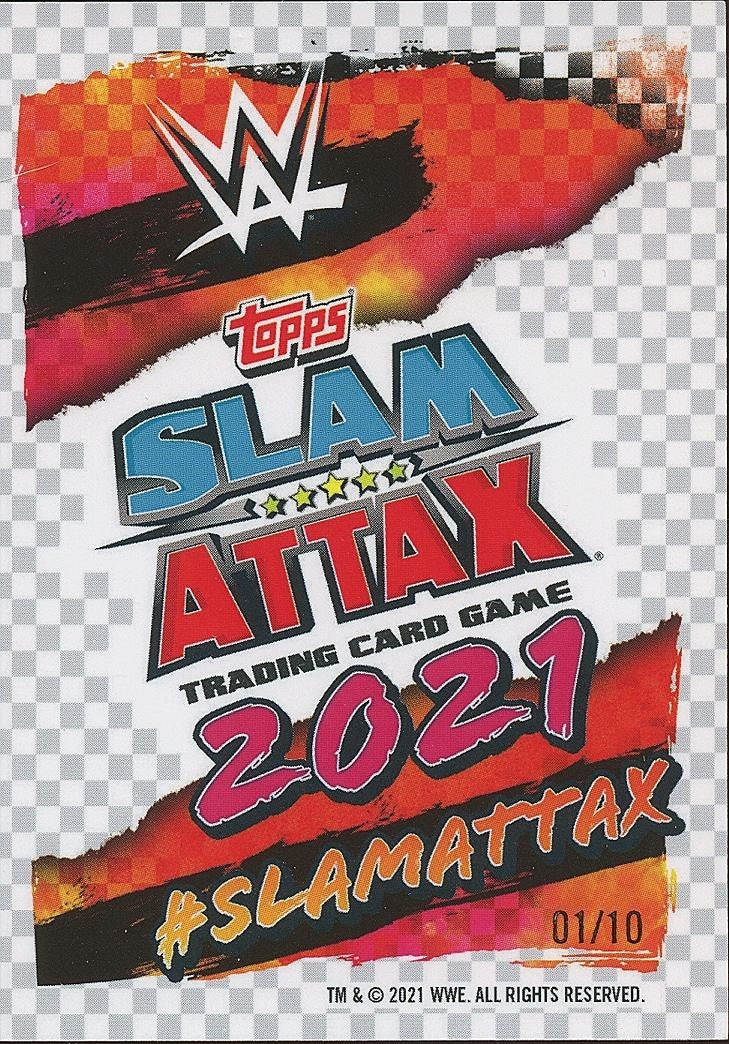Cameron Grimes 2021 Topps Chrome Slam Attax Black Refractor SSP1/10 WWE