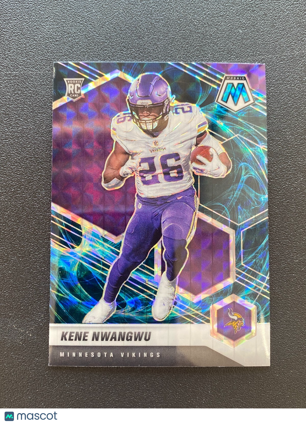 Kene Nwangwu 2021 Mosaic Genesis Prizm SSP Rookie RC Minnesota Vikings #334