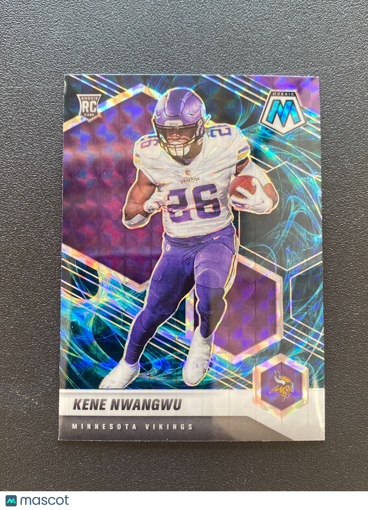 Kene Nwangwu 2021 Mosaic Genesis Prizm SSP Rookie RC Minnesota Vikings #334