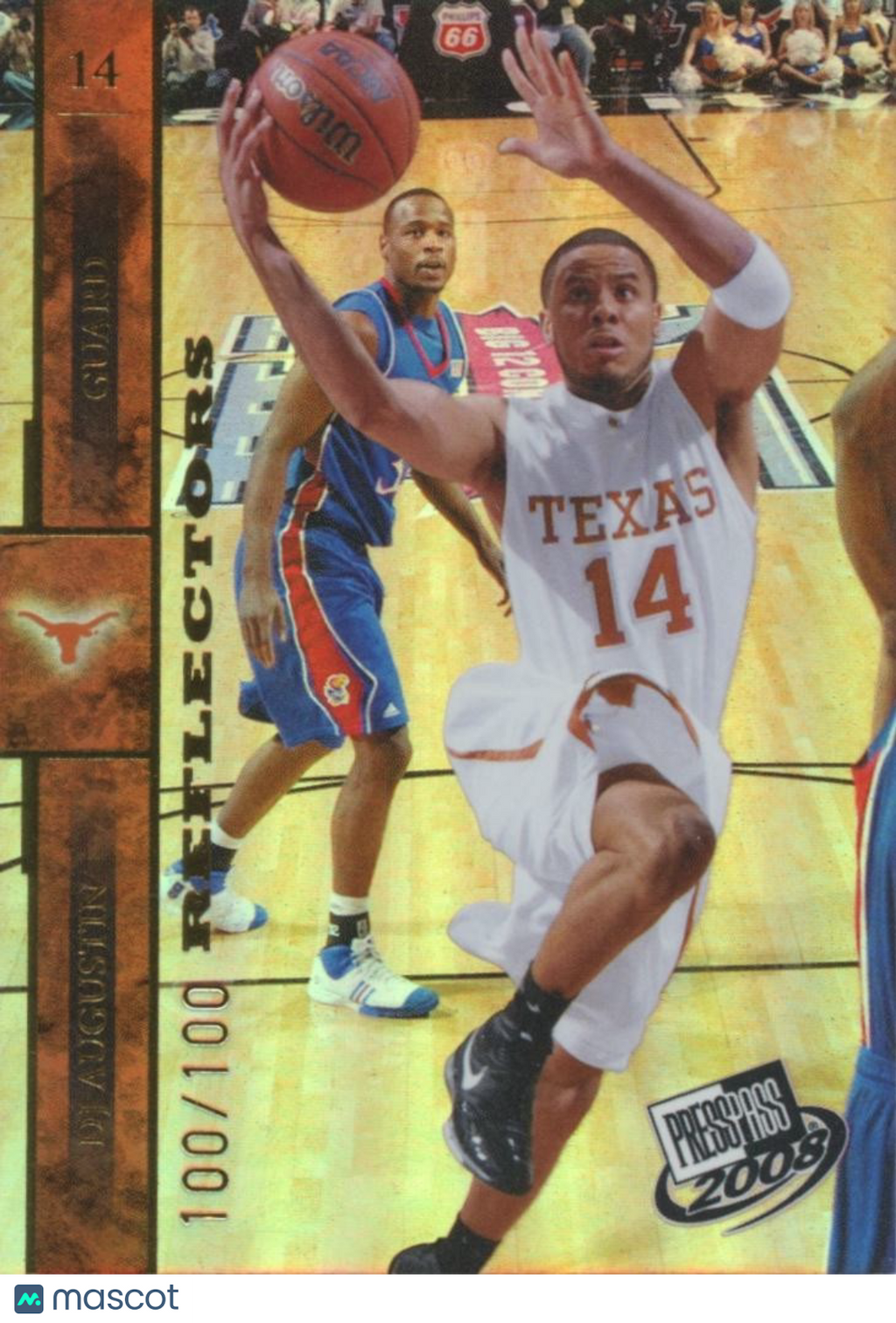 DJ Augustin 2008 Press Pass Reflectors RC Rookie Texas Longhorns 100/100
