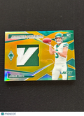 Jordan Travis 2024 Phoenix GOLD Prizm Logo Patch RC Rookie New York Jets 1/10