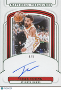 Trae Young 2024-25 National Treasures Emerald Auto Autograph Atlanta Hawks 4/5