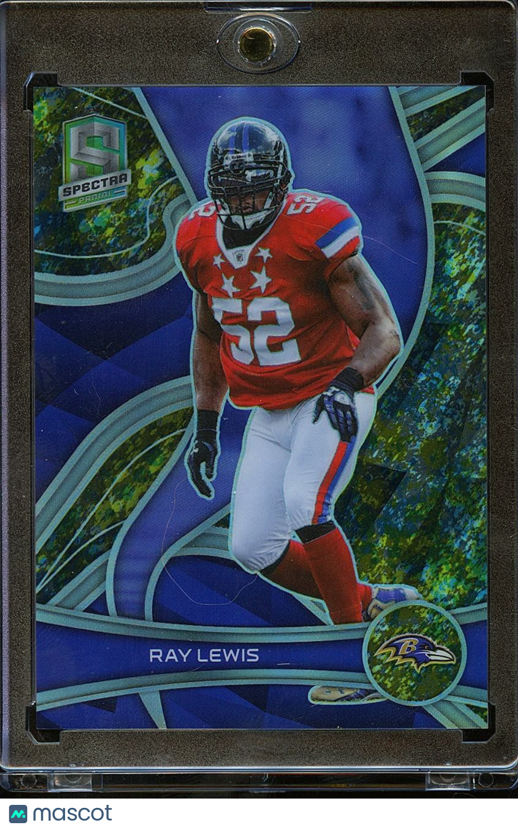 Ray Lewis 2022 Spectra Splatter Prizm SSP Baltimore Ravens 1/8 #109