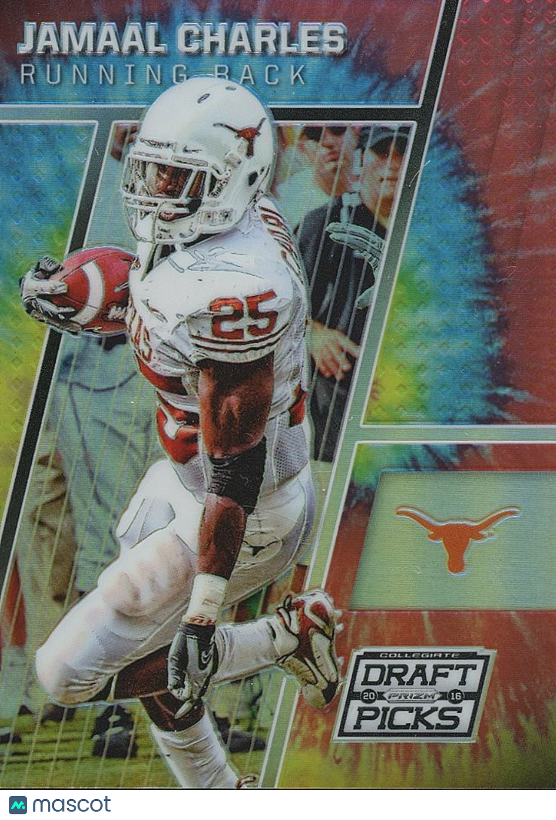 Jamaal Charles 2016 Prizm Draft Tie-Dye Prizm Texas Longhorns Chiefs 14/49