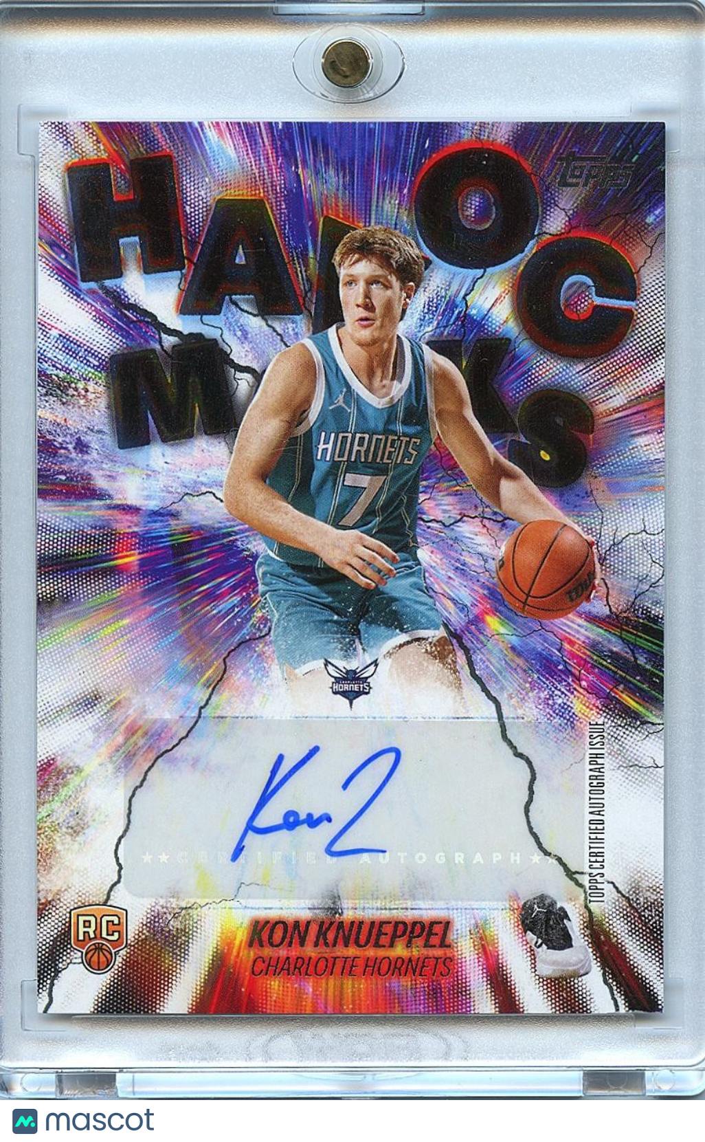 Kon Knueppel 2025-26 Topps Havoc Auto Autograph RC Rookie Hornets