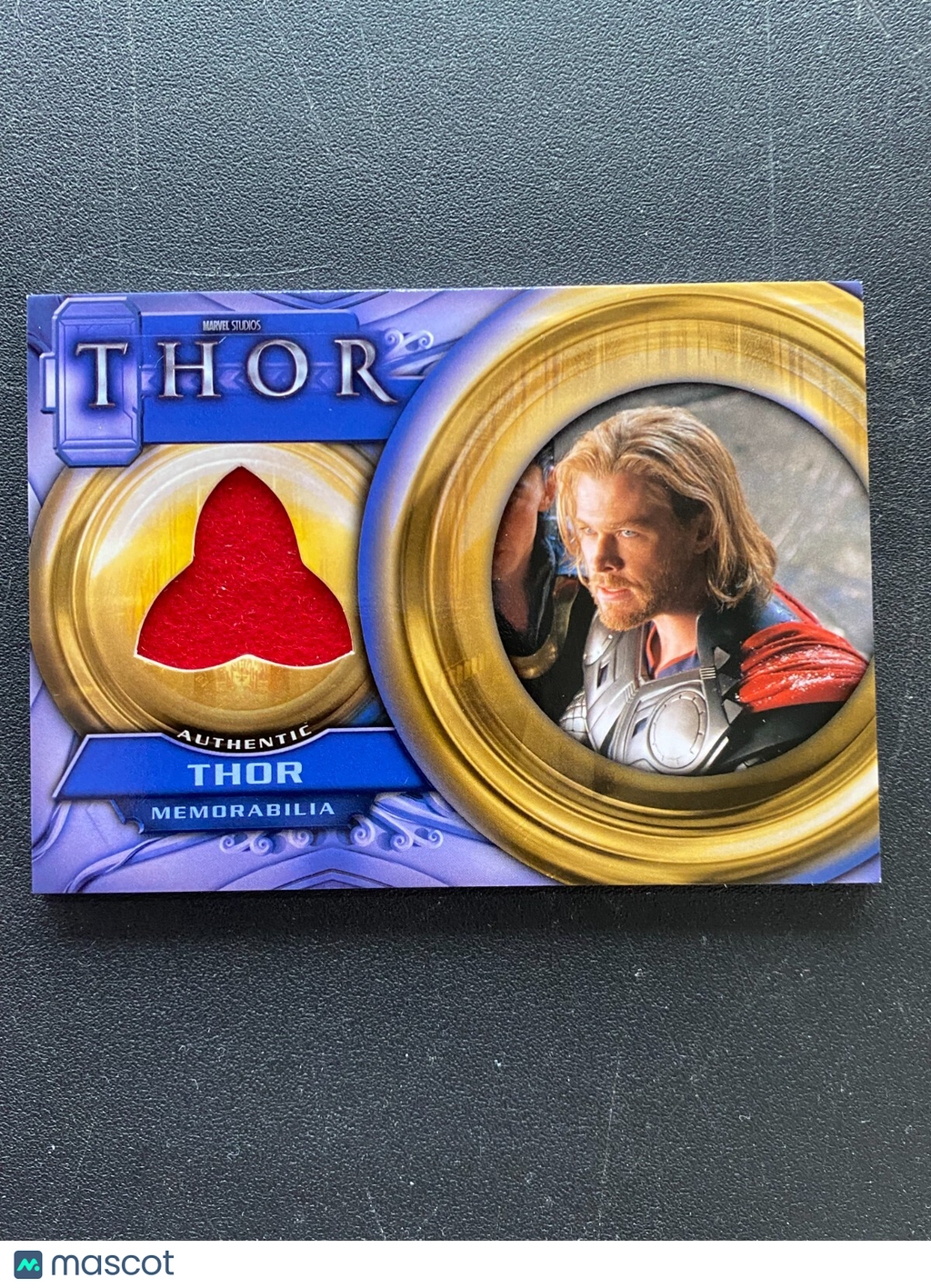 Chris Hemsworth Thor 2011 Upper Deck Marvel Authentic Patch Movie Memorabilia