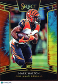 Mark Walton 2018 Select Tie-Dye Prizm SSP RC Rookie Cincinnati Bengals 3/25