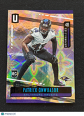 Patrick Onwuasor 2019 Unparalleled GALACTIC CASE HIT SSP Rookie Baltimore Ravens