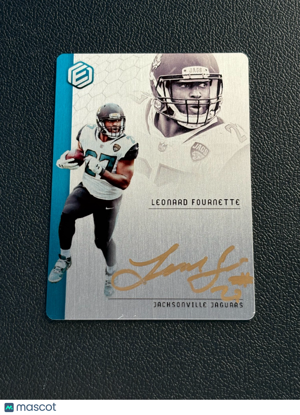 Leonard Fournette 2018 Elements Gold Ink Auto Autograph Jaguars 15/15