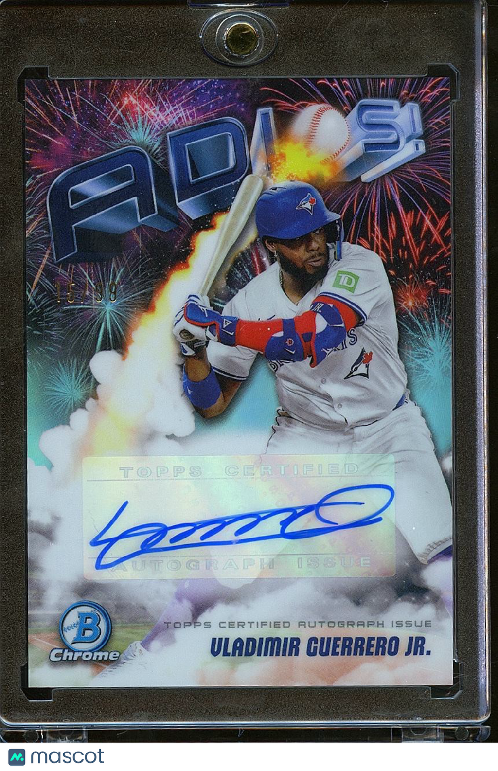 Vladimir Guerrero Jr. 2025 Bowman Chrome ADIOS Auto Autograph Blue Jays 15/99