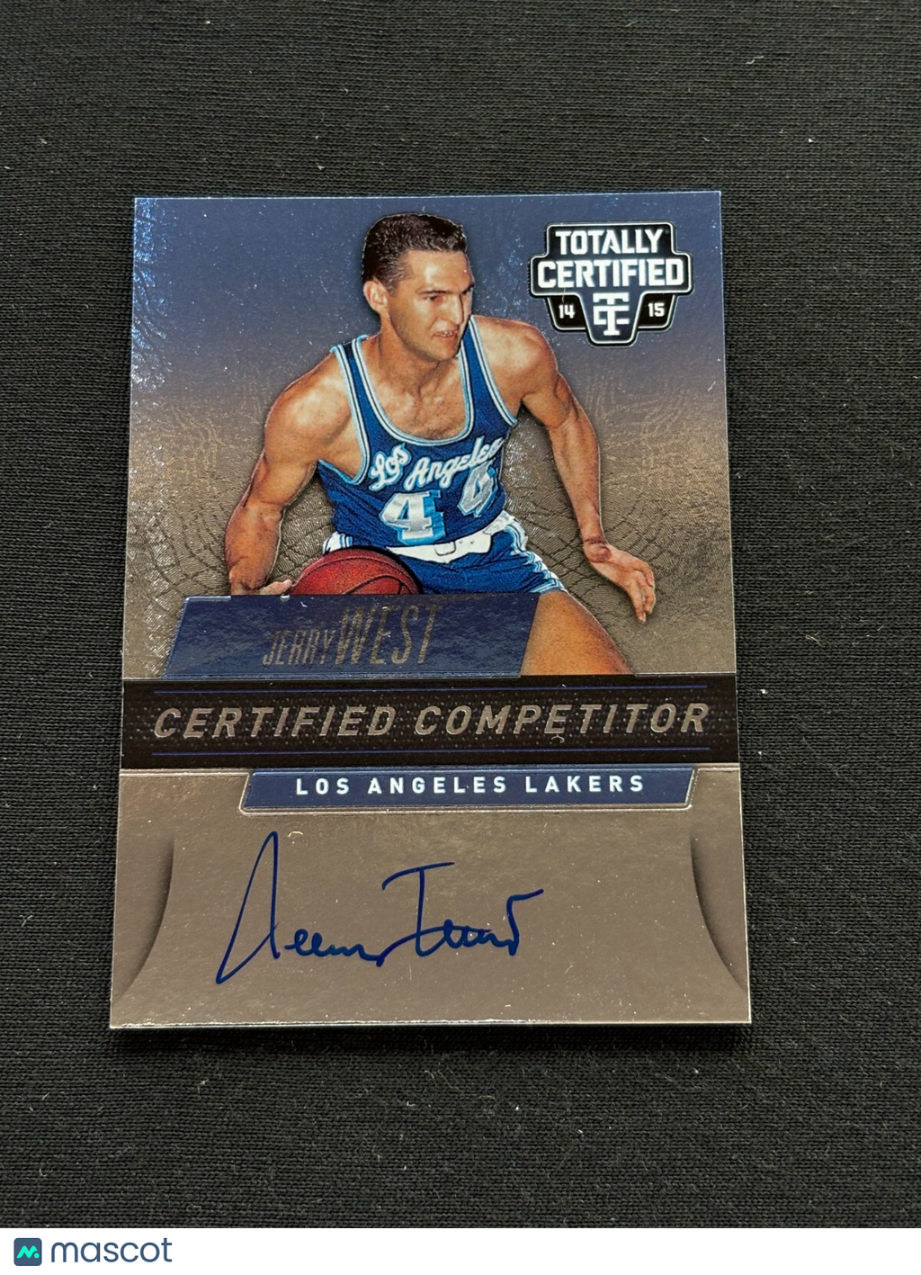 Jerry West 2014-15 Totally Certified On Card Auto Autograph LA Lakers 4/49