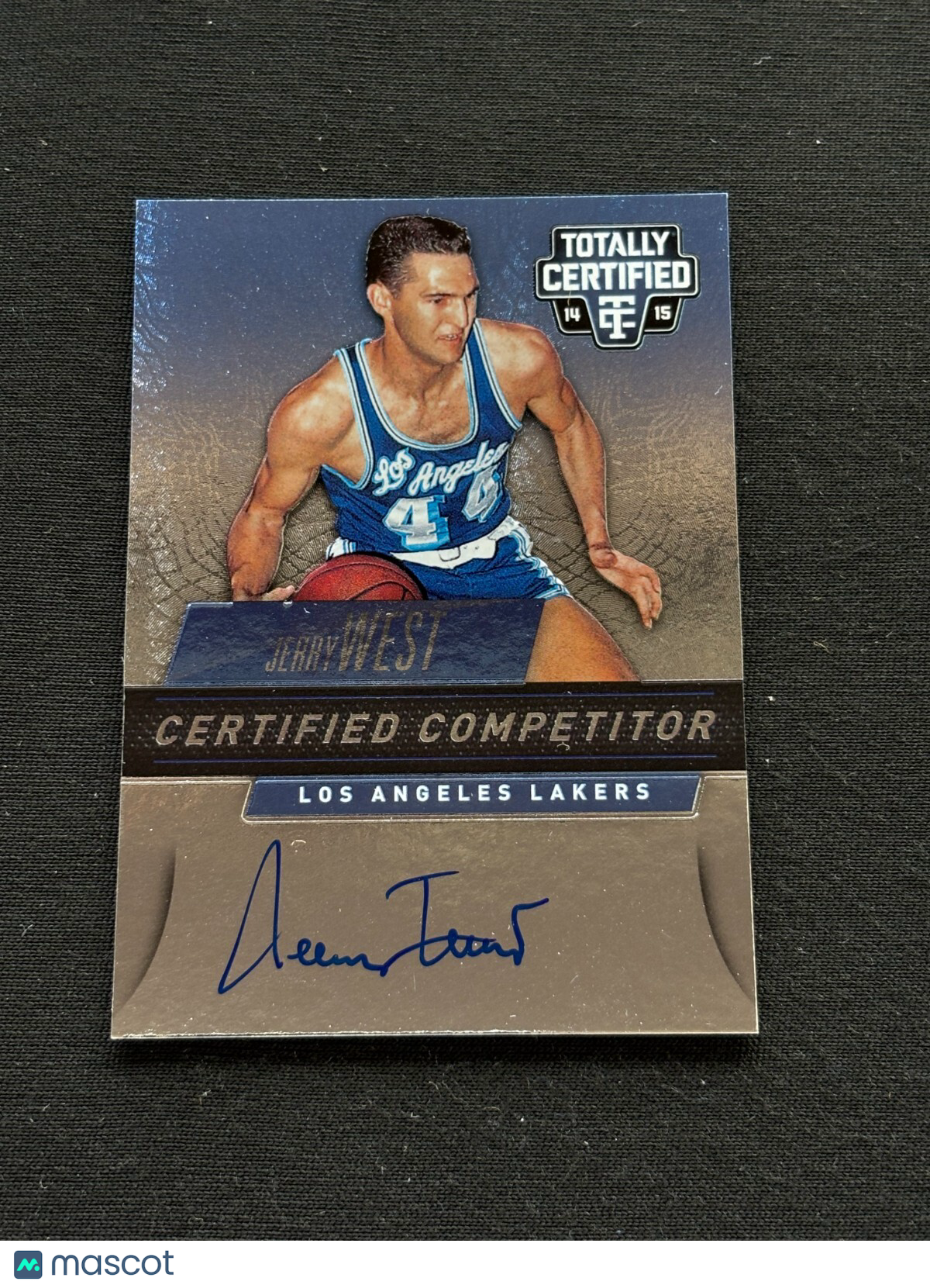 Jerry West 2014-15 Totally Certified On Card Auto Autograph LA Lakers 4/49