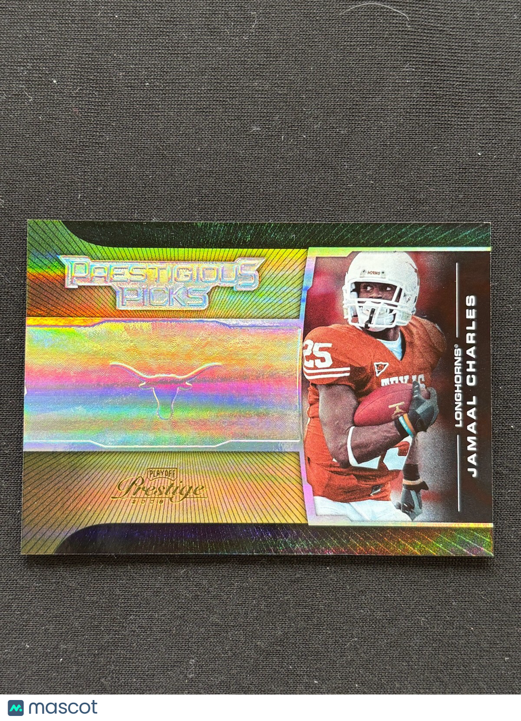 Jamaal Charles 2008 Prestige Picks GOLD Rookie RC Texas Longhorns KC Chiefs 6/25