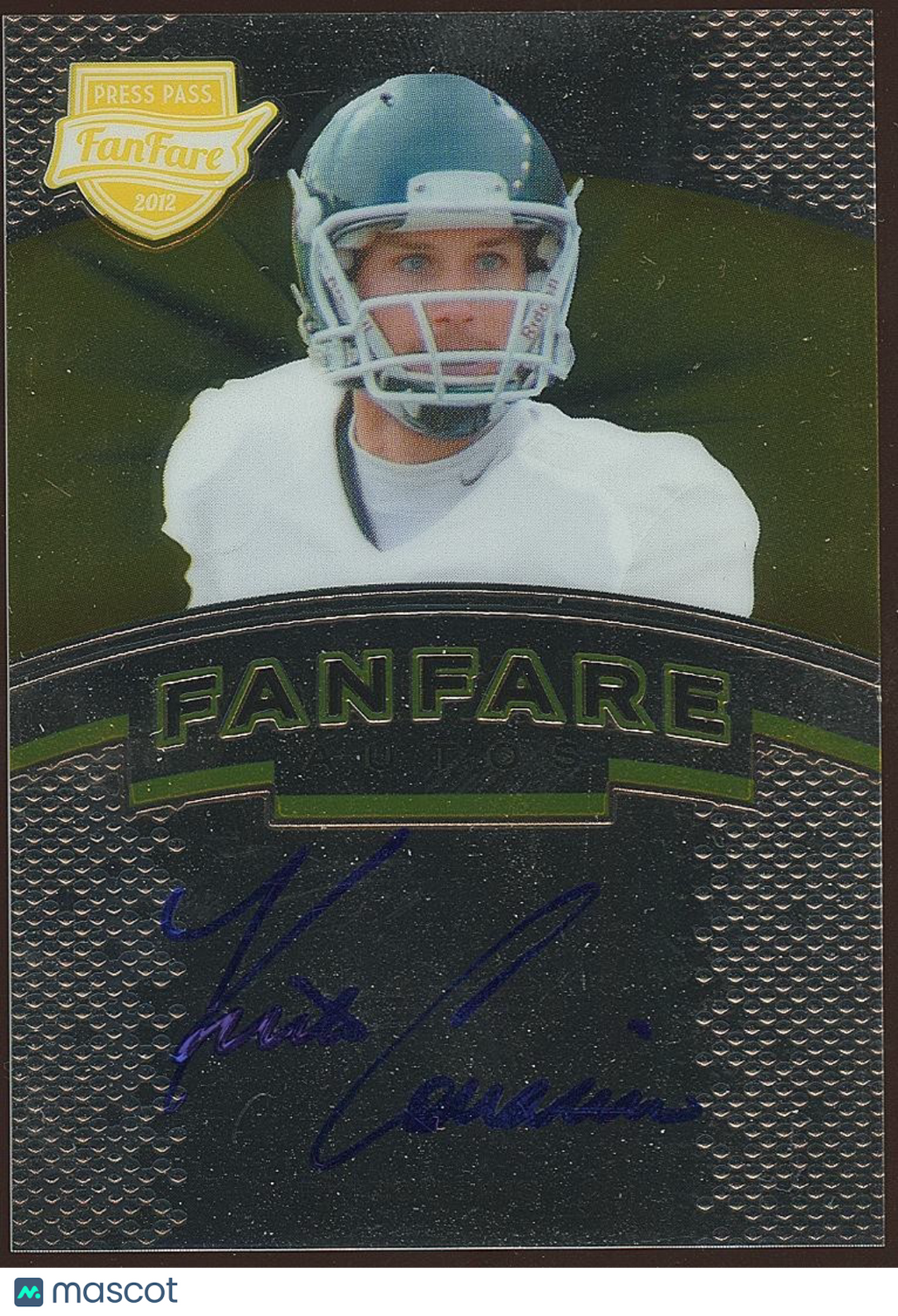 Kirk Cousins 2012 Press Pass Fanfare Auto Autograph RC Rookie Michigan State