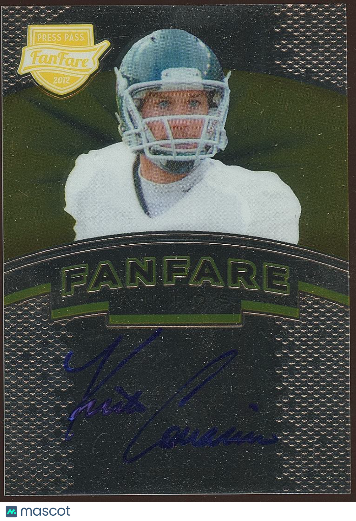 Kirk Cousins 2012 Press Pass Fanfare Auto Autograph RC Rookie Michigan State