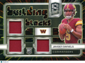 Jayden Daniels 2024 Spectra Blocks Triple Patch Rookie RC Commanders 72/75