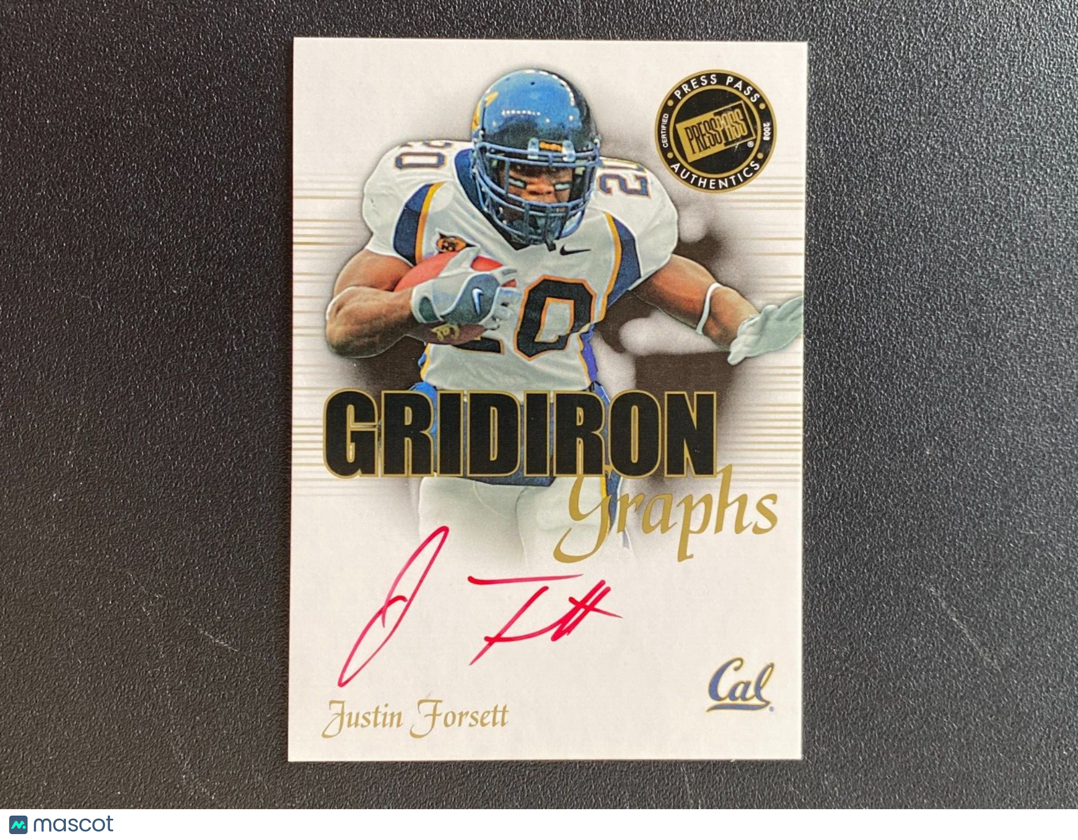 Justin Forsett 2008 Press Pass Red Ink SSP Auto Autograph Cal Print Run /49