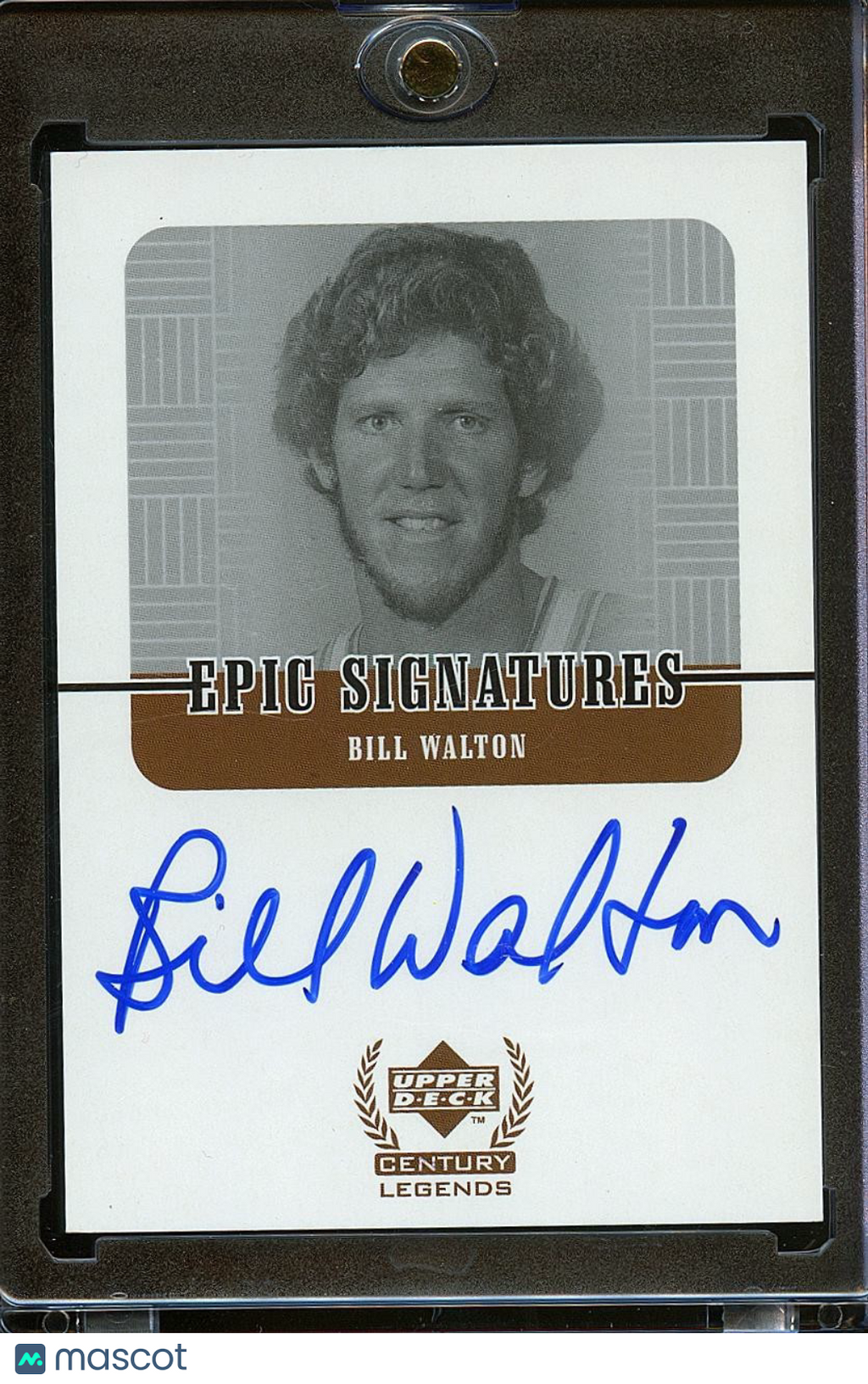 Bill Walton 1999 Upper Deck Century Legends On Card Auto Autrograph Blazers