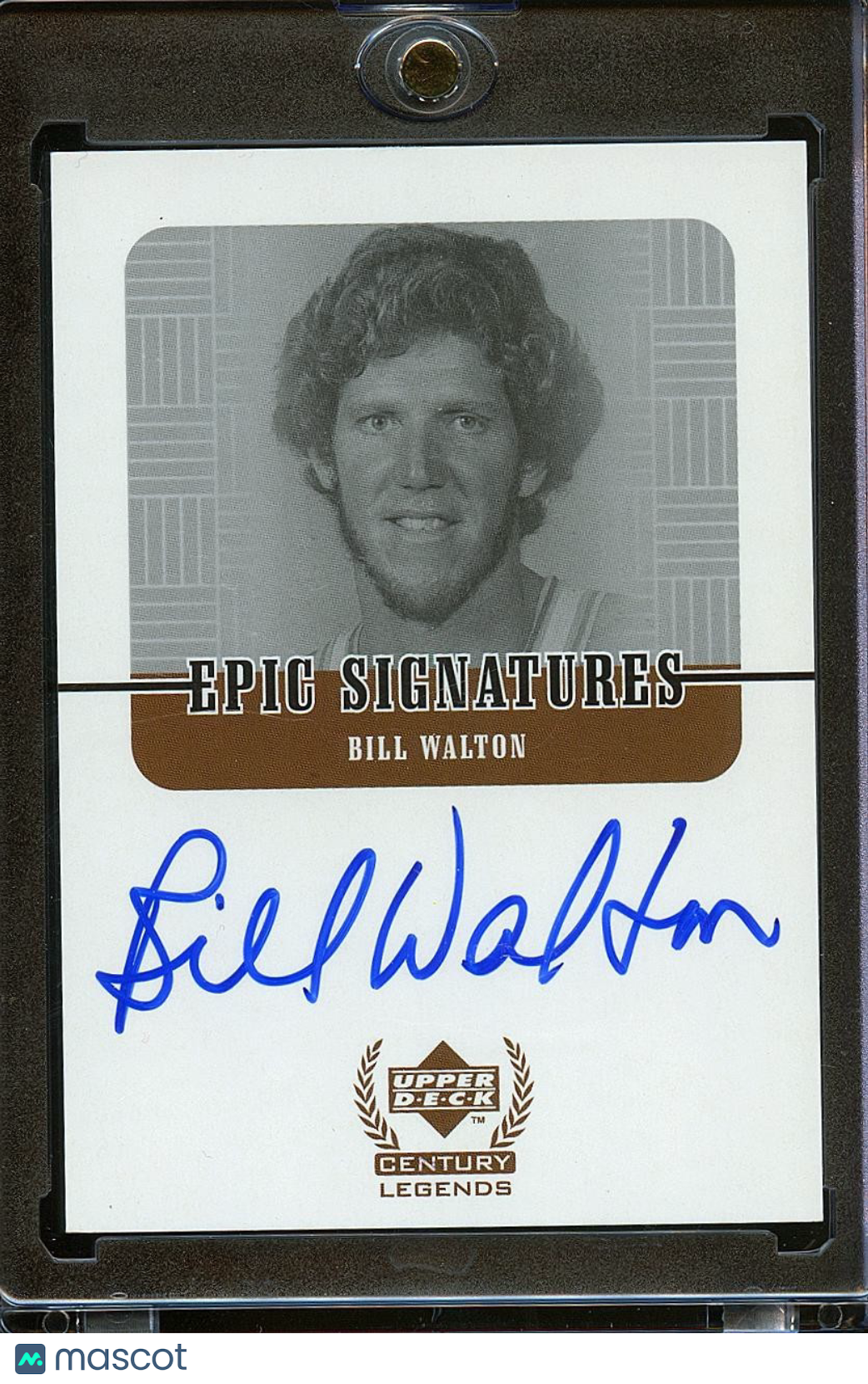 Bill Walton 1999 Upper Deck Century Legends On Card Auto Autrograph Blazers
