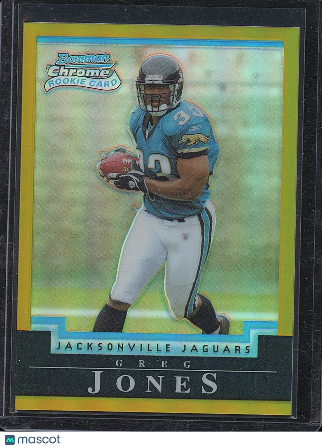 Greg Jones 2004 Bowman Chrome GOLD Refractor Rookie RC Jacksonville Jaguars 6/50