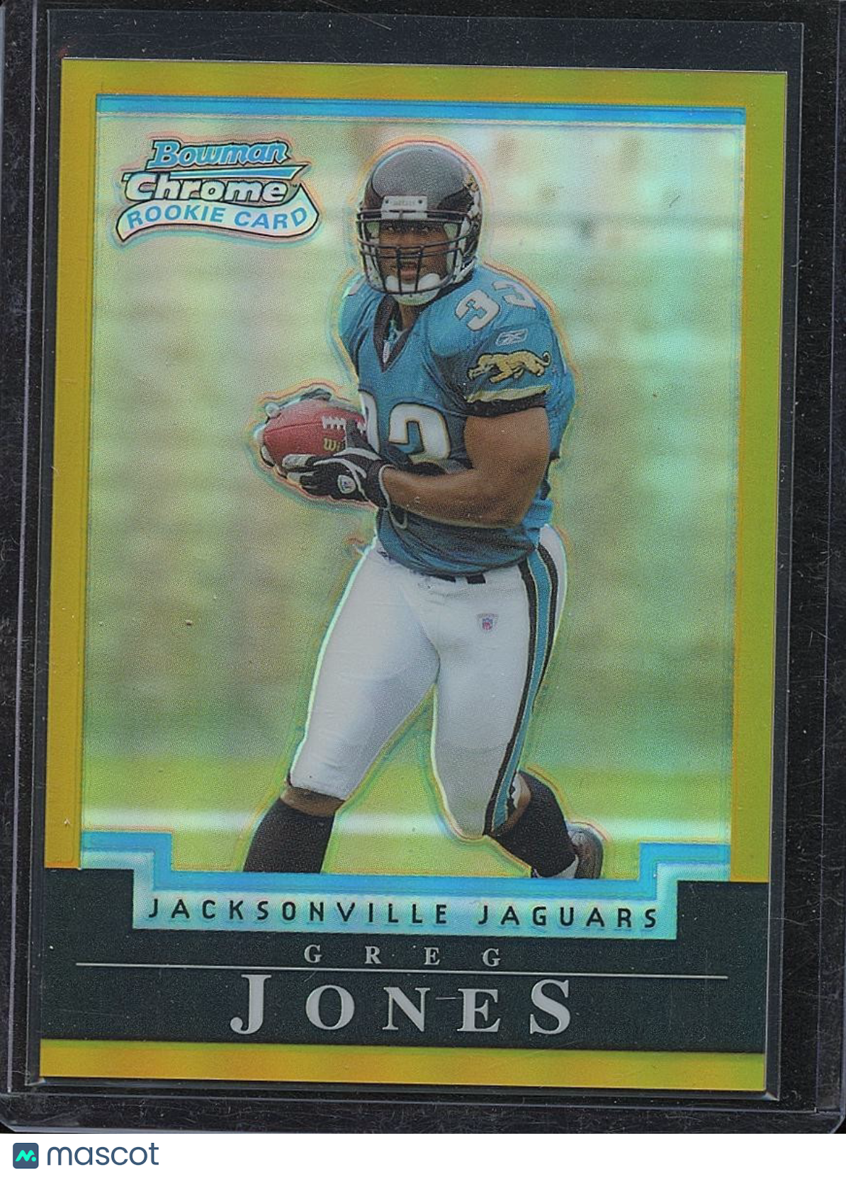 Greg Jones 2004 Bowman Chrome GOLD Refractor Rookie RC Jacksonville Jaguars 6/50