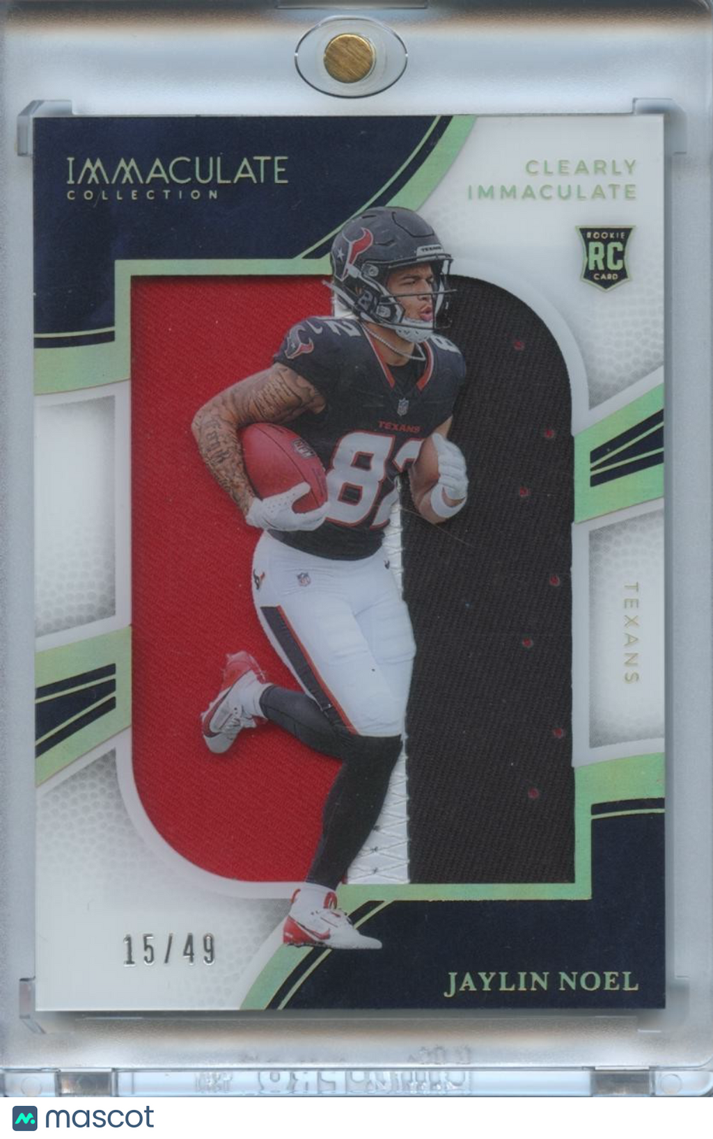 Jaylin Noel 2025 Immaculate 3 Color Patch RC Rookie Houston Texans 15/49