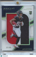 Jaylin Noel 2025 Immaculate 3 Color Patch RC Rookie Houston Texans 15/49