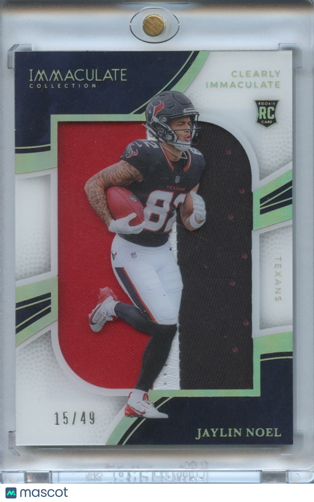 Jaylin Noel 2025 Immaculate 3 Color Patch RC Rookie Houston Texans 15/49
