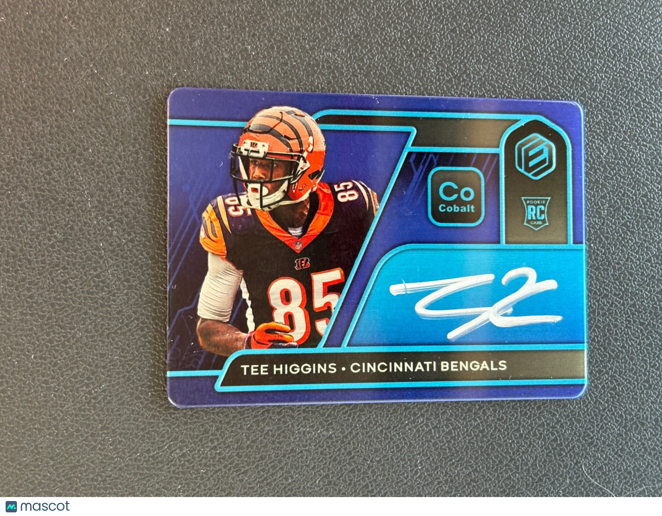 Tee Higgins 2020 Elements Cobalt Auto Autograph RC Cincinnati Bengals 21/27