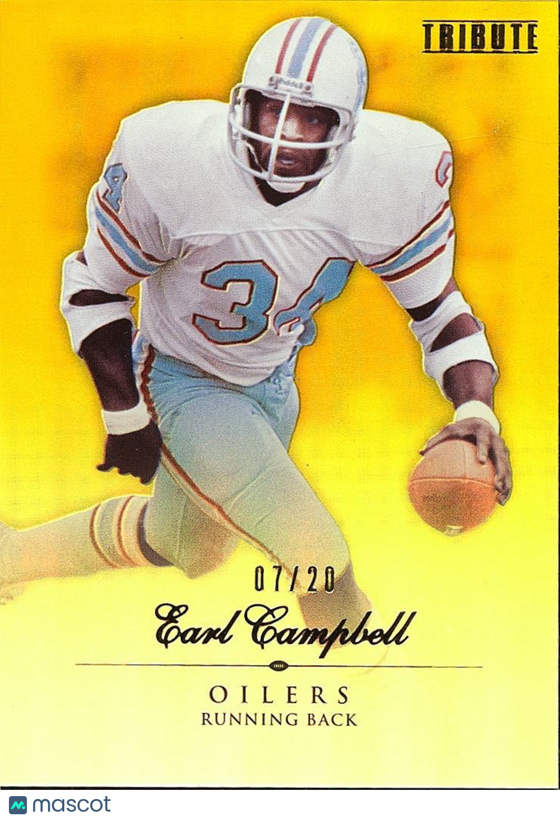 Earl Campbell 2010 Topps Tribute GOLD Houston Oilers Longhorns 7/20 #94