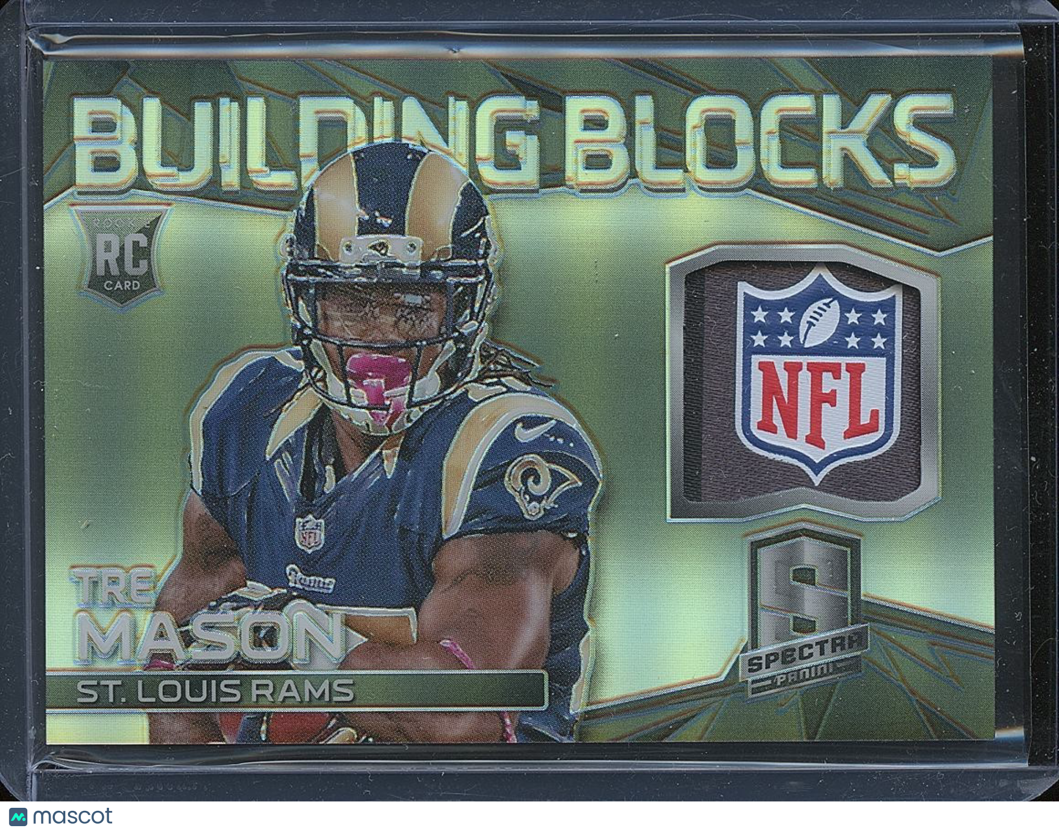 Tre Mason 2014 Spectra Black NFL SHIELD Patch RC Los Angeles Rams 1/1