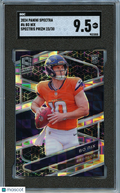 Bo Nix 2024 Spectra Spectris Prizm Rookie RC SSP Denver Broncos 23/30 SGC 9.5