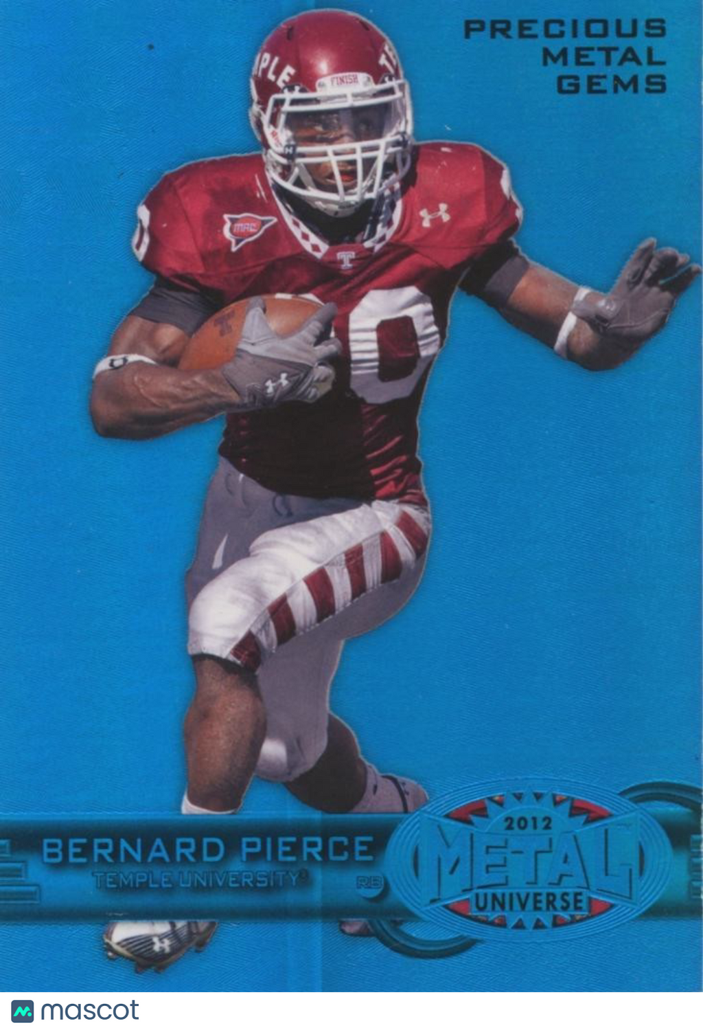 Bernard Pierce 2013 Fleer Metal BLUE Precious Metal Gems PMG Temple Ravens 27/50