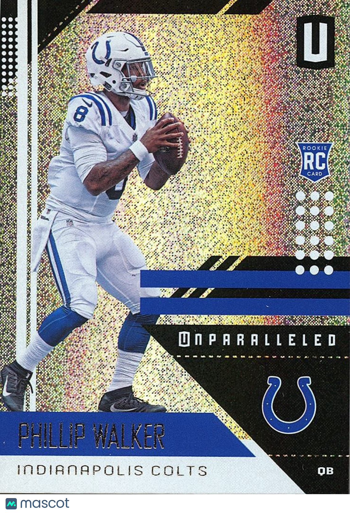 Phillip Walker 2018 Unparalleled Rookie Card RC Indianapolis Colts #86