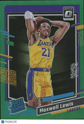 Maxwell Lewis 2023-24 Optic Rated Rookie Emerald Green Prizm RC LA Lakers 2/5