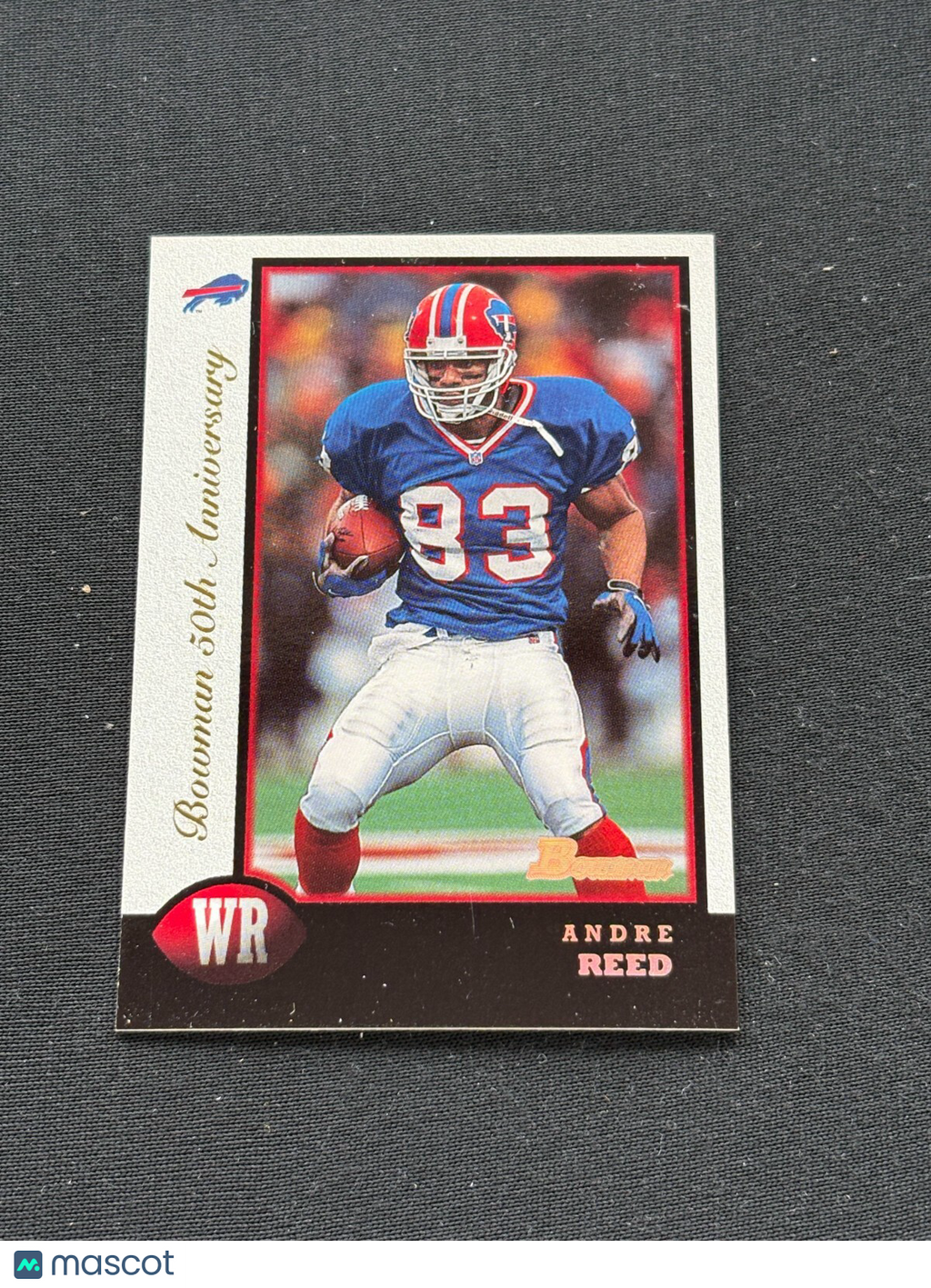 Andre Reed 1998 Bowman 50th Anniversary Buffalo Bills 50/50 #138