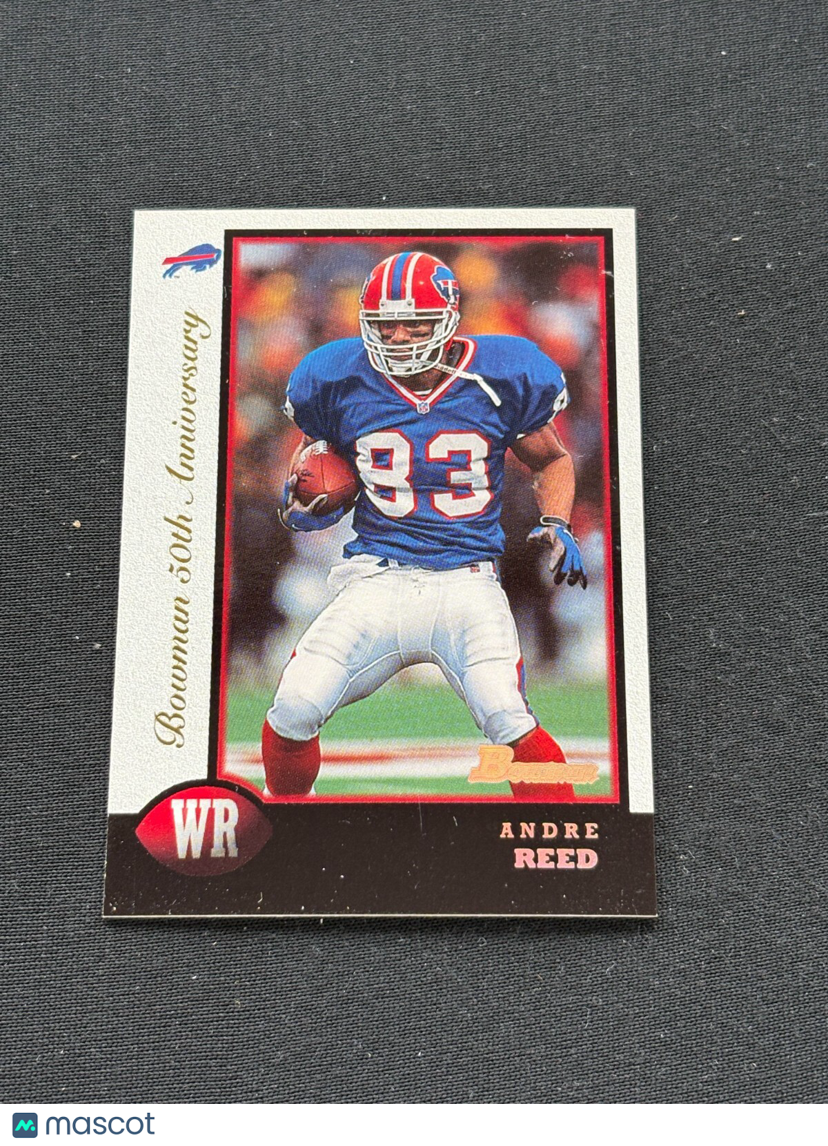 Andre Reed 1998 Bowman 50th Anniversary Buffalo Bills 50/50 #138