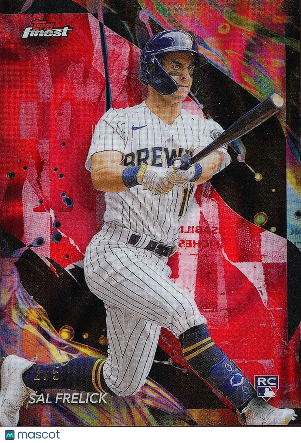 Sal Frelick 2024 Topps Finest RED Refractor Rookie RC Milwaukee Brewers #134 2/5