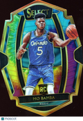 Mo Bamba 2018-19 Select Tie-Dye Prizm Die-Cut Rookie RC Orlando Magic 14/25