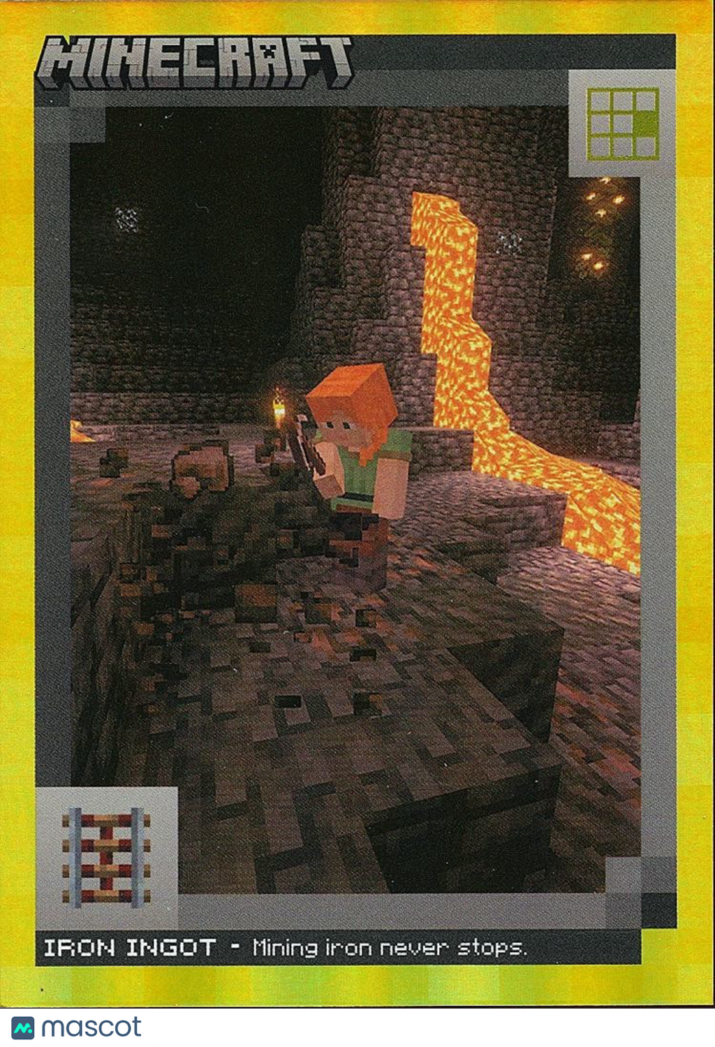 Iron Ingot 2024 Panini Minecraft GOLD Parallel Mining Never Stops 70/99 #123
