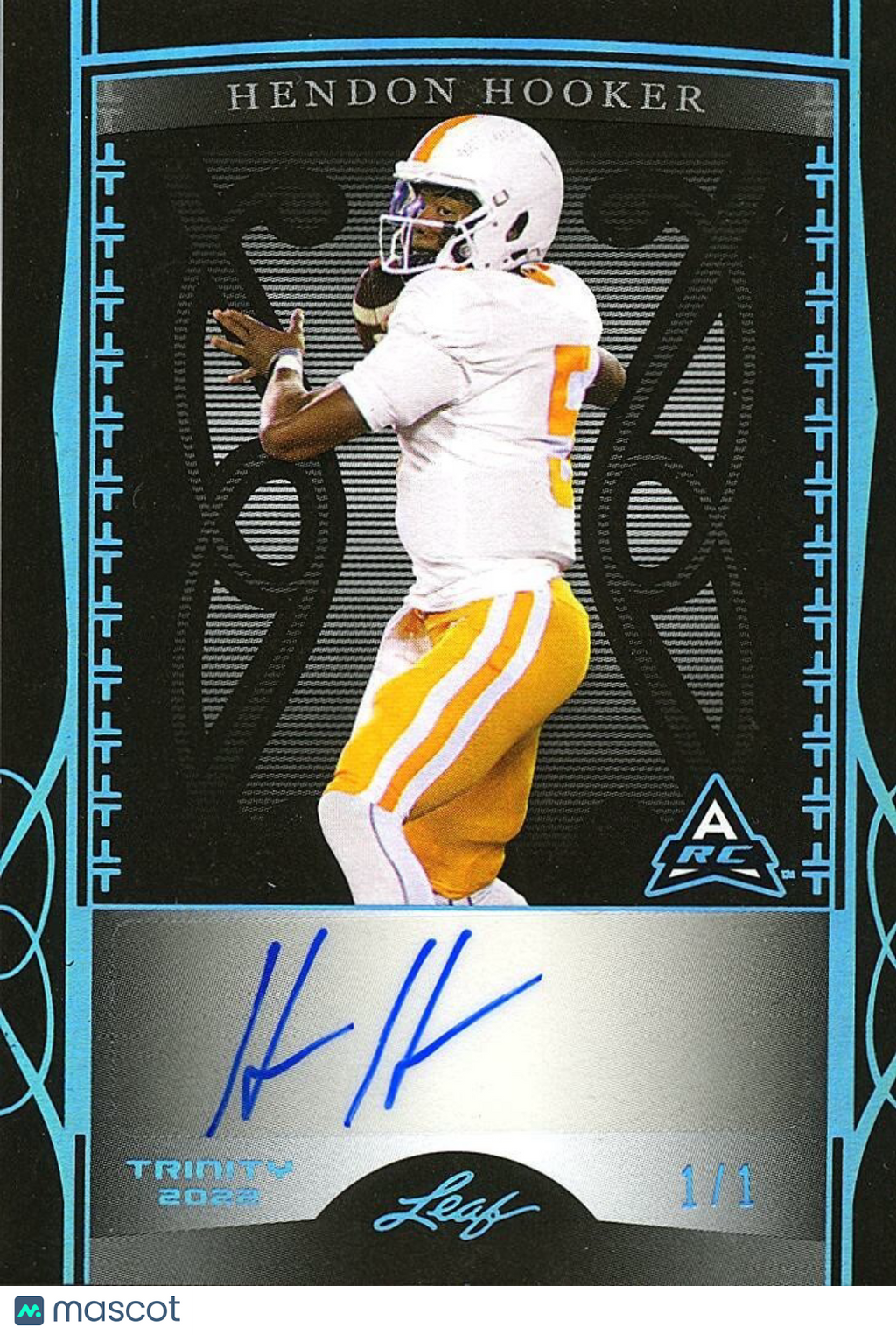 Hendon Hooker 2022 Leaf Trinity Auto Autograph RC Rookie Tennessee Lions 1/1