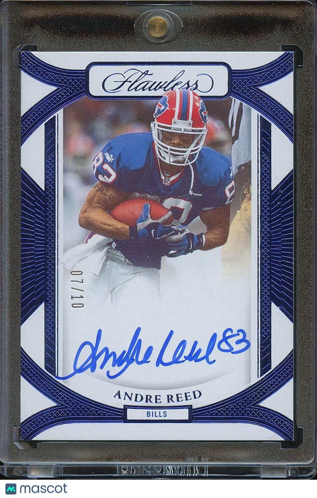 Andre Reed 2024 Flawless Sapphire On Card Auto Autograph Buffalo Bills 7/10