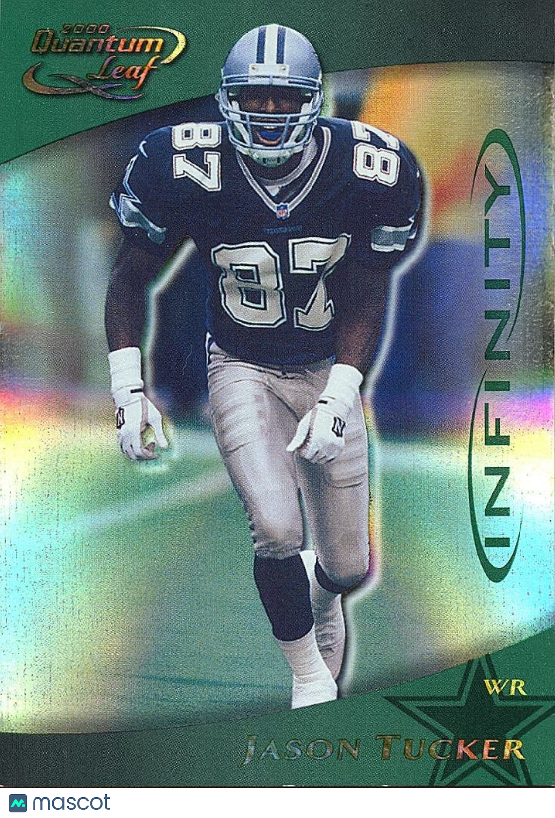 Jason Tucker 2000 Quantum Leaf Infinity Green Dallas Cowboys 88/100 #76