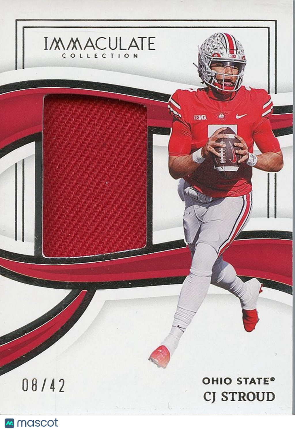 CJ Stroud 2023 Immaculate Caps Patch Rookie RC Ohio State Buckeyes 8/42