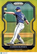 Corbin Burnes 2021 Prizm GOLD Prizm Milwaukee Brewers 5/10 #128