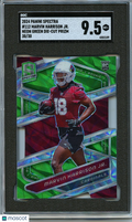 Marvin Harrison Jr. 2024 Spectra Neon Green Prizm Rookie Cardinals 30/30 SGC 9.5