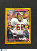 Russ Grimm 2024 Topps Chrome GOLD Refractor Washington Redskins 45/50 #197