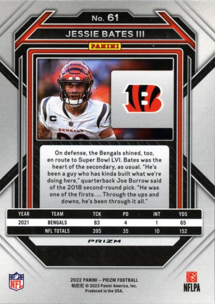 Jessie Bates III 2022 Prizm Retail Red Prizm SSP Cincinnati Bengals #61 PR /11?