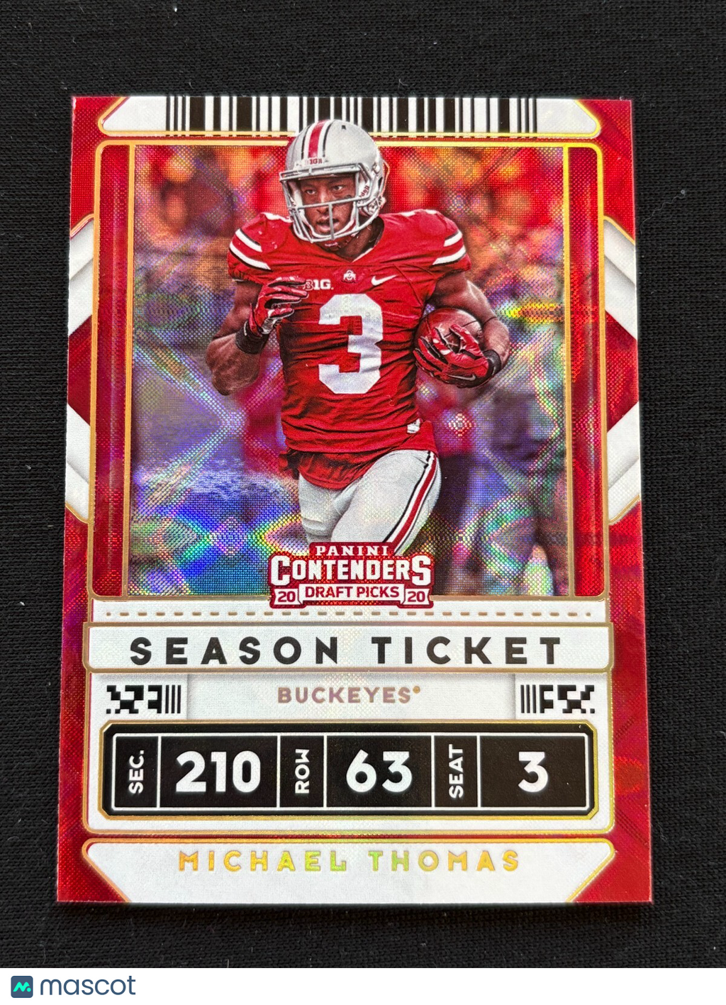 Michael Thomas 2020 Contenders GALACTIC CASE HIT SSP Ohio State Buckeyes Saints